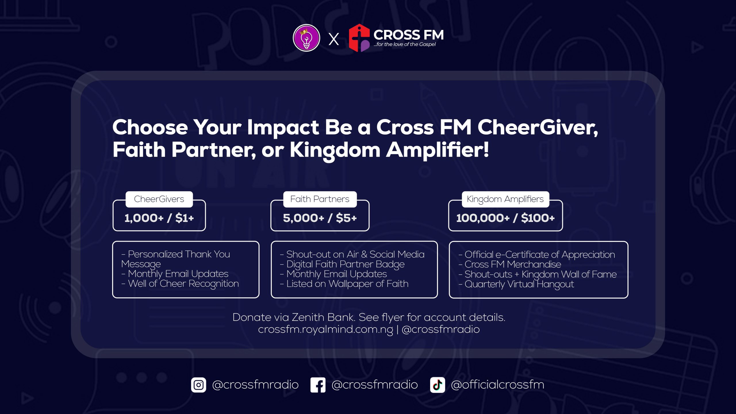 Donate to Cross FM - Every Seed Matters